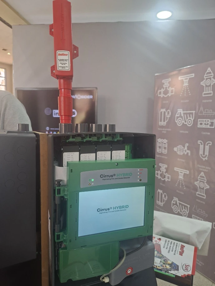 detección por aspiración y detección de llama